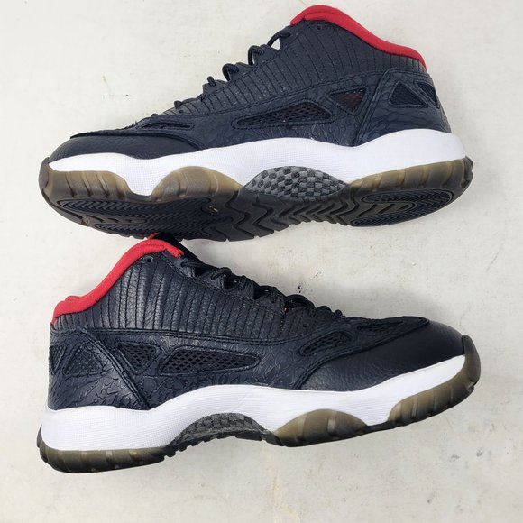Air Jordan 11 XI Retro Low IE 'Black Red' BRED 2011 306008-001 7.5 1 4 6 12 13 - Picture 9 of 16